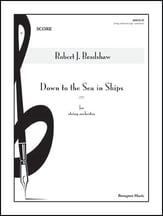 Down to the Sea in Ships Orchestra sheet music cover